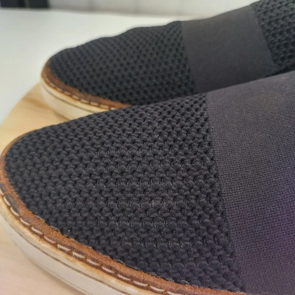 UGG Sammy Slip On Trainer Black Knit Elastic Casual Shoes Women US 12